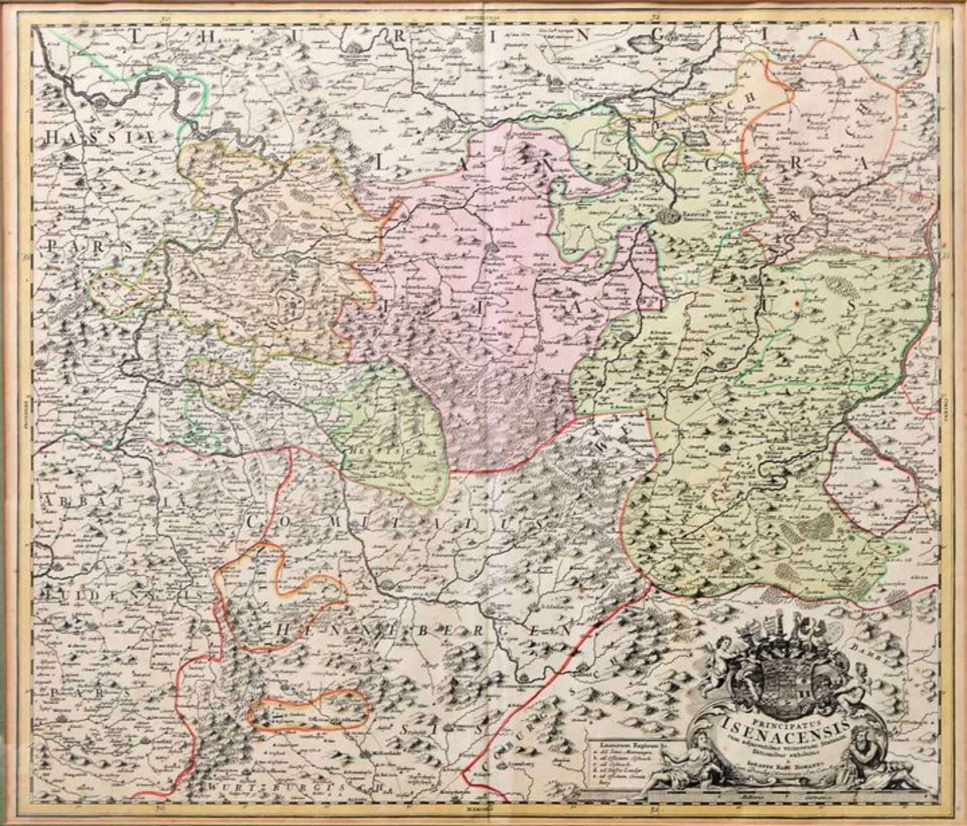 Homann Karte Eisenach / Homann Map Eisenach