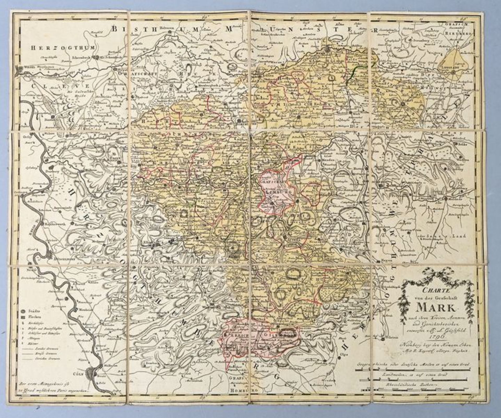 Karte Nordrhein-Westphalen/ map