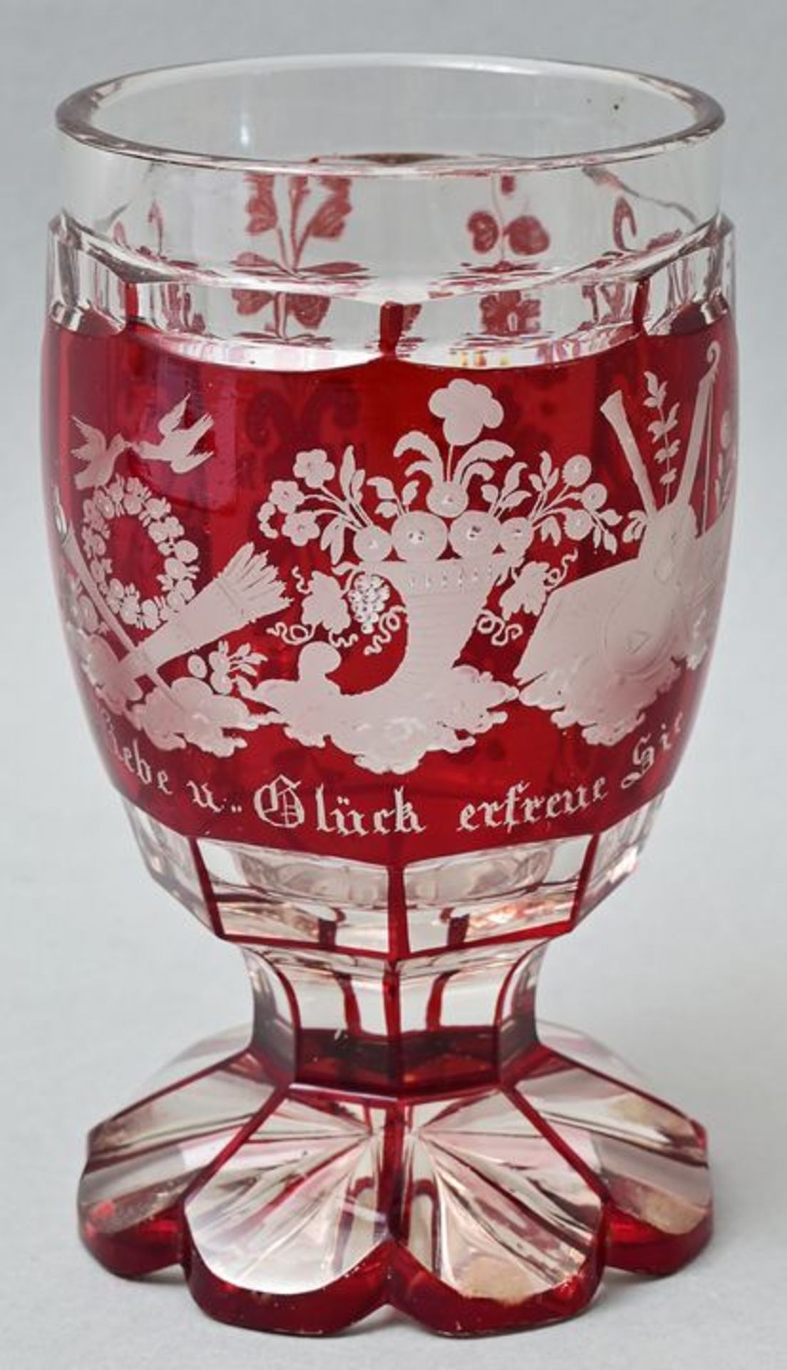 Fußbecher/ glass goblet