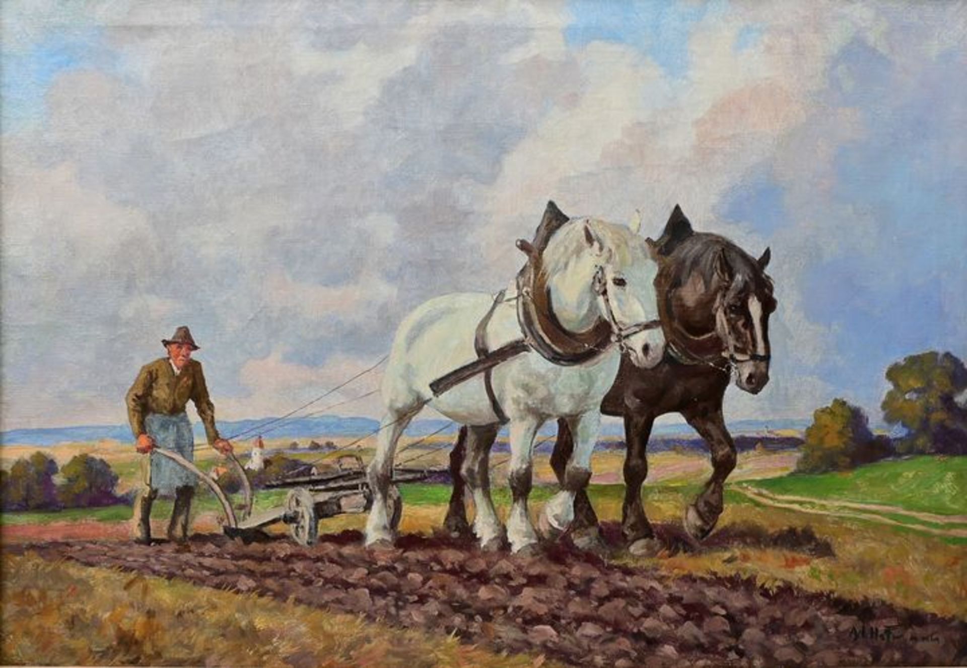 Hoffmann, Pflügen / Hoffmann, Ploughing