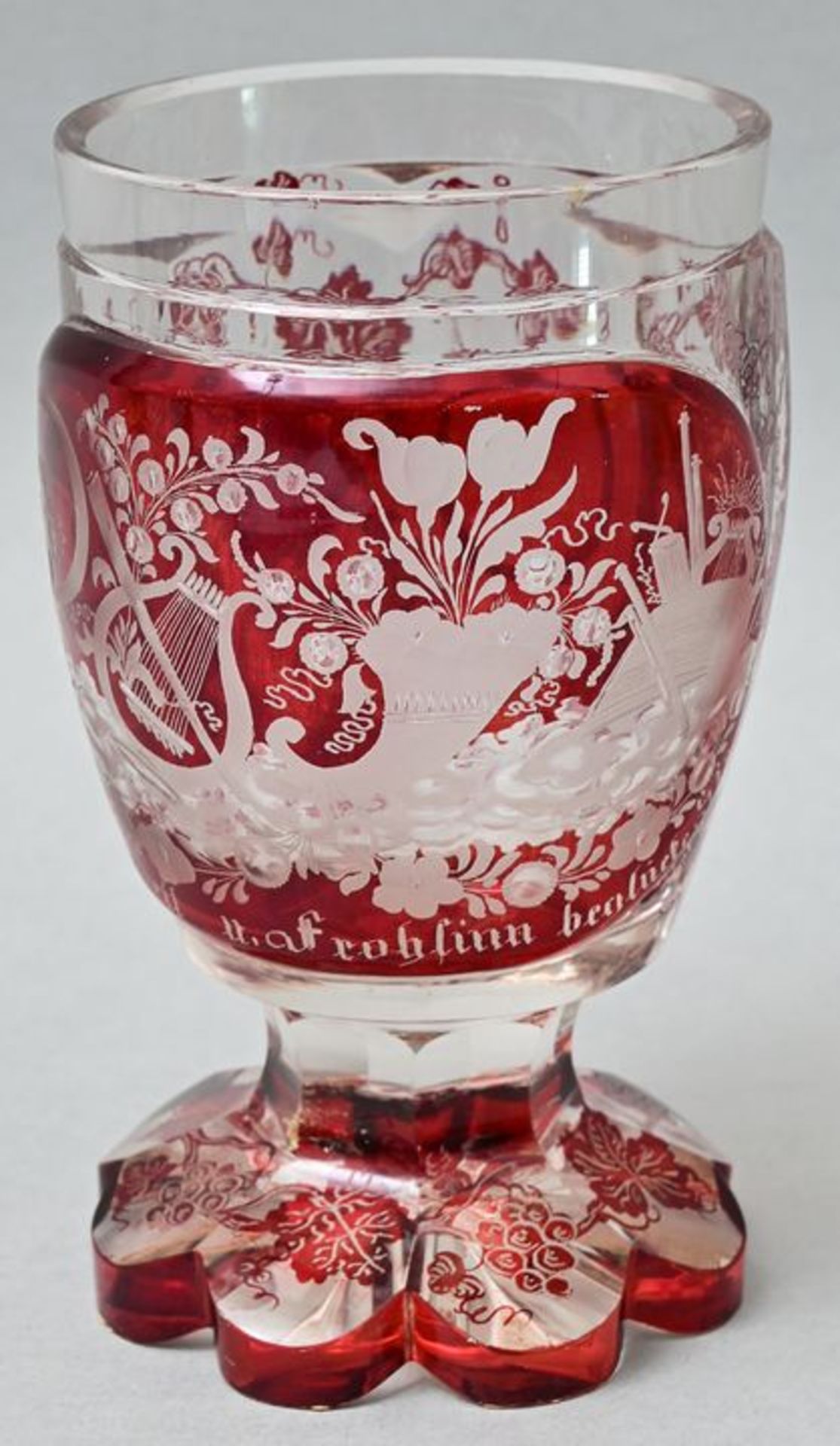 Fußbecher/ glass goblet