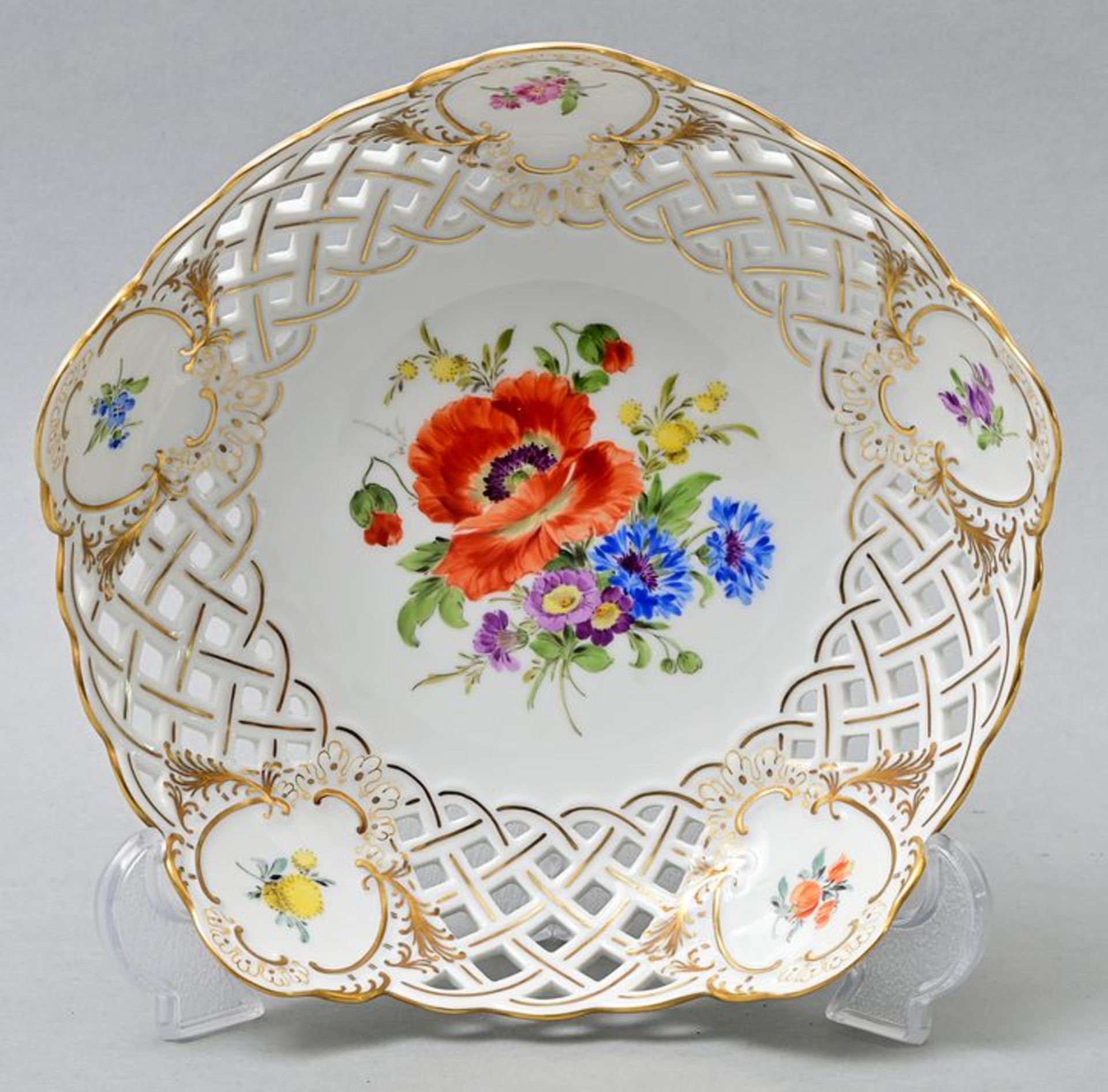 Konfektschale Meissen/ perforated bowl