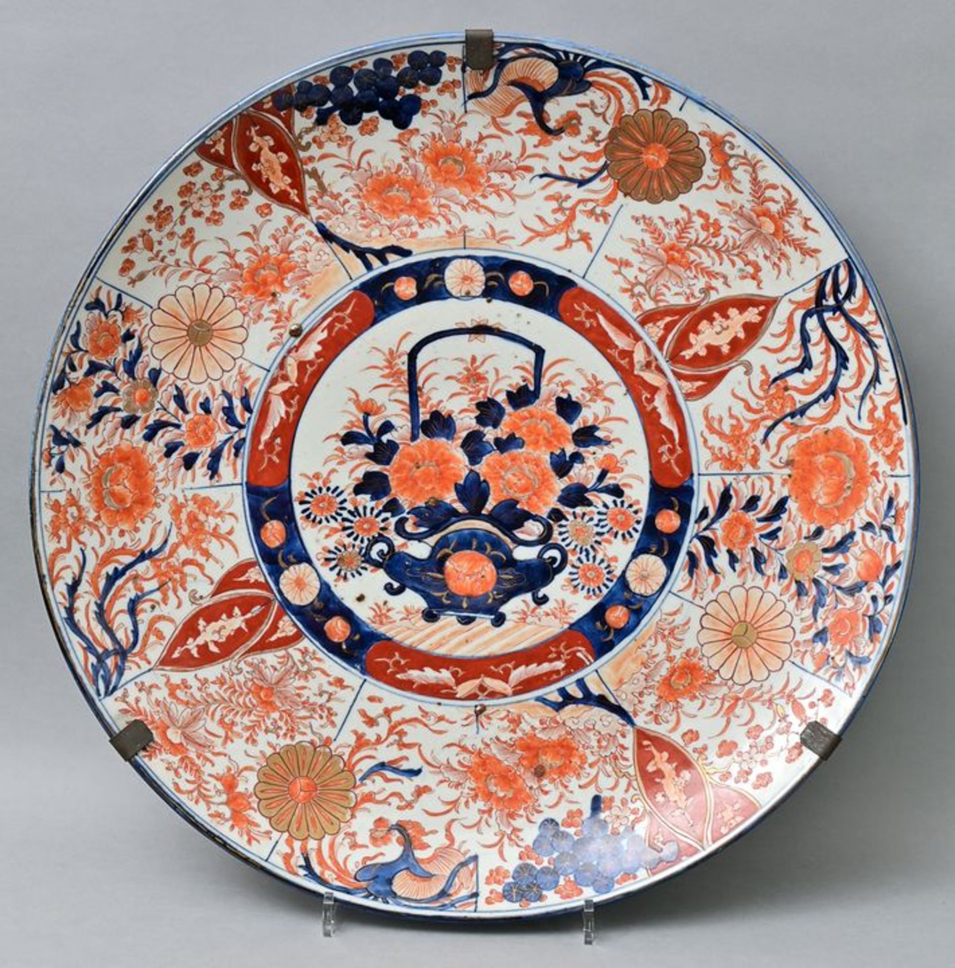 Große Imari-Platte/ large Imari platter - Bild 4 aus 5