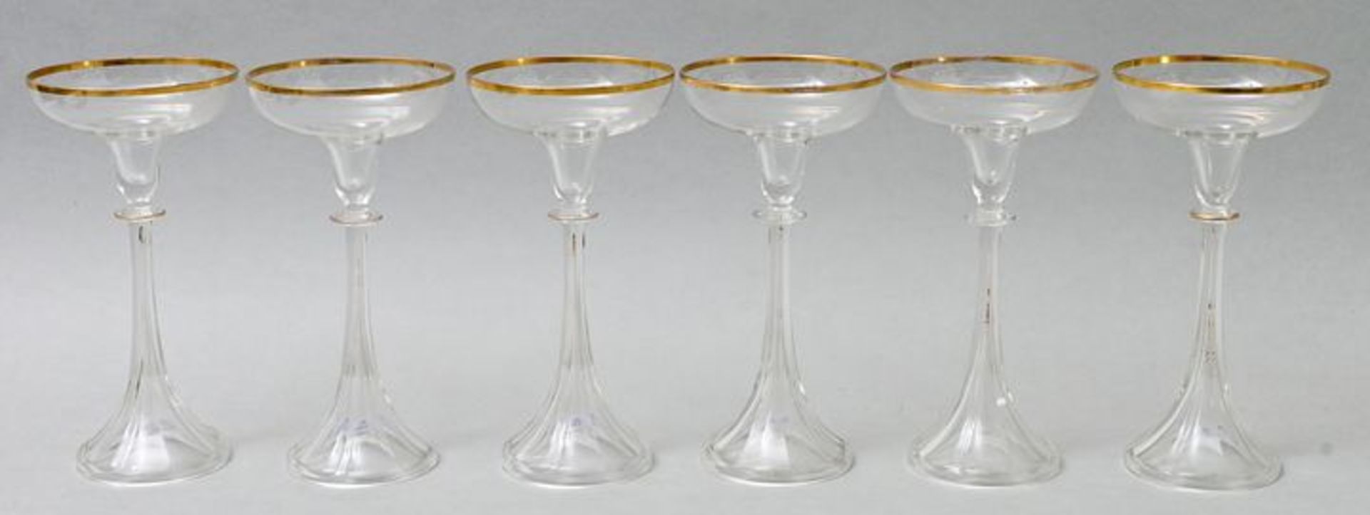 Jugendstil-Sektschalen/ champagne glasses