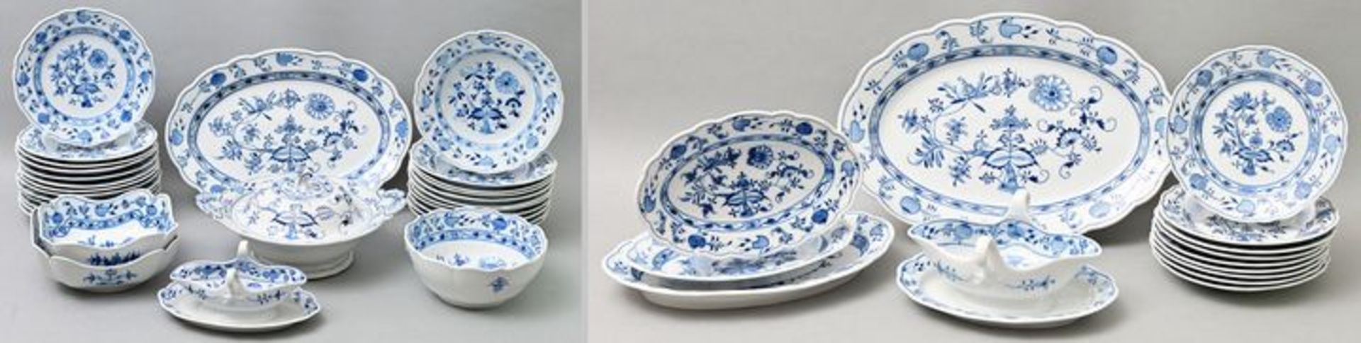 Speiseservice-Teile/ 37 items porcelain