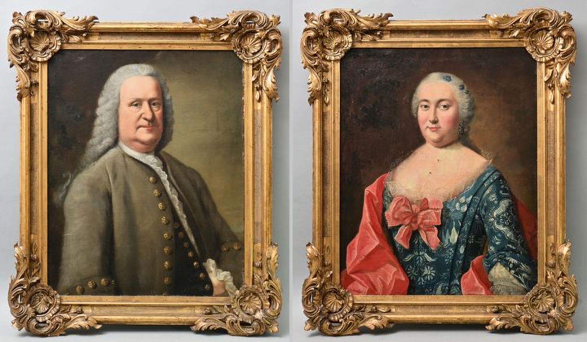 Paar Barockporträts/ two portraits