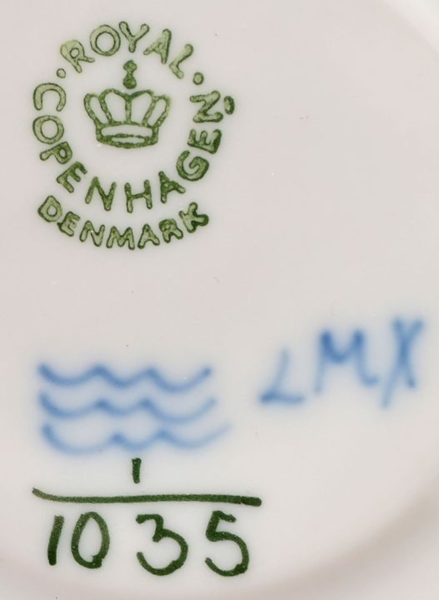 Kaffeetassen, Untertassen, Kannendeckel Kopenhagen/ Royal Copenhagen dishes - Bild 2 aus 3