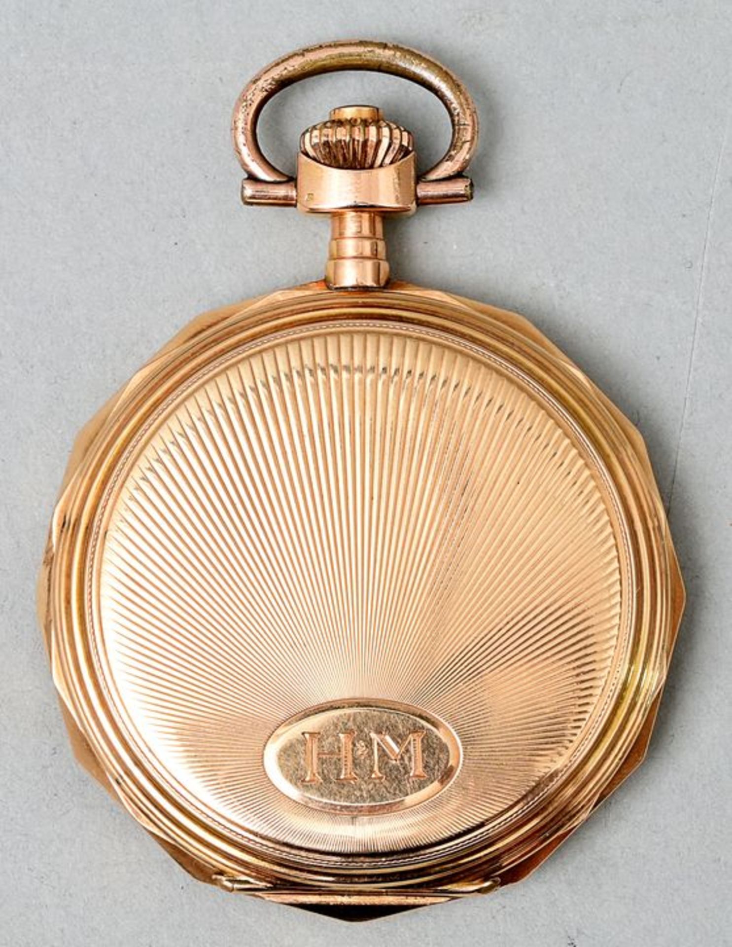 Goldene Taschenuhr/ golden pocket watch - Bild 3 aus 5