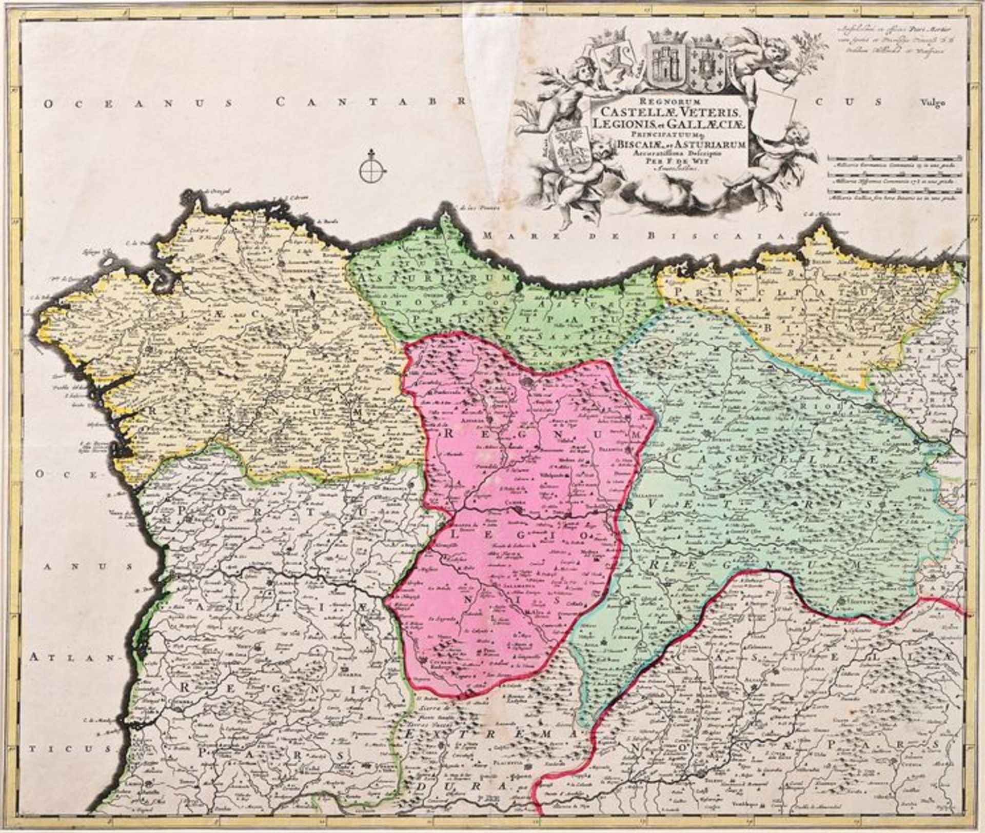 Karte Galizien / Map of Galizia