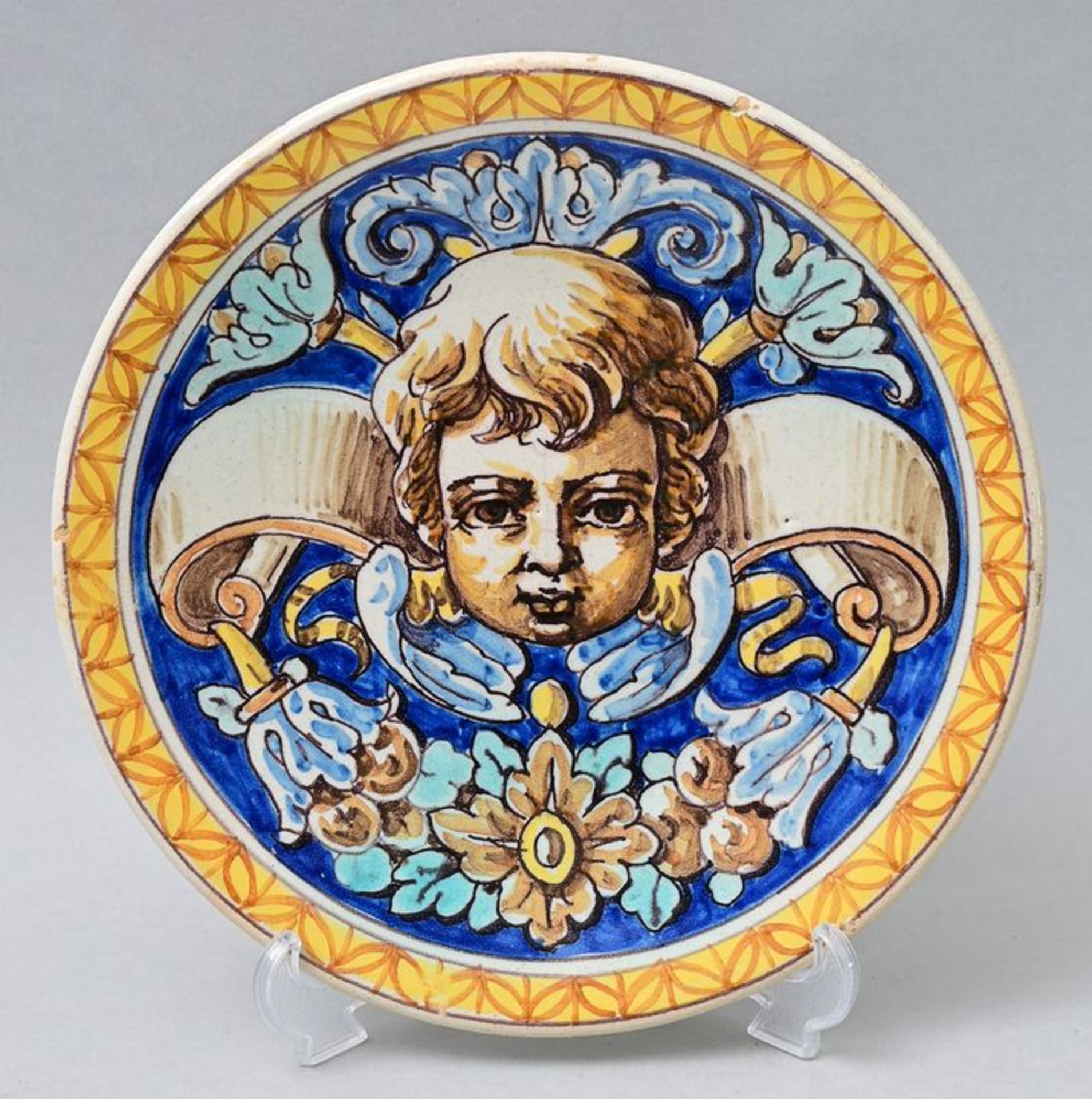 Wandteller Cherub/ wall plate