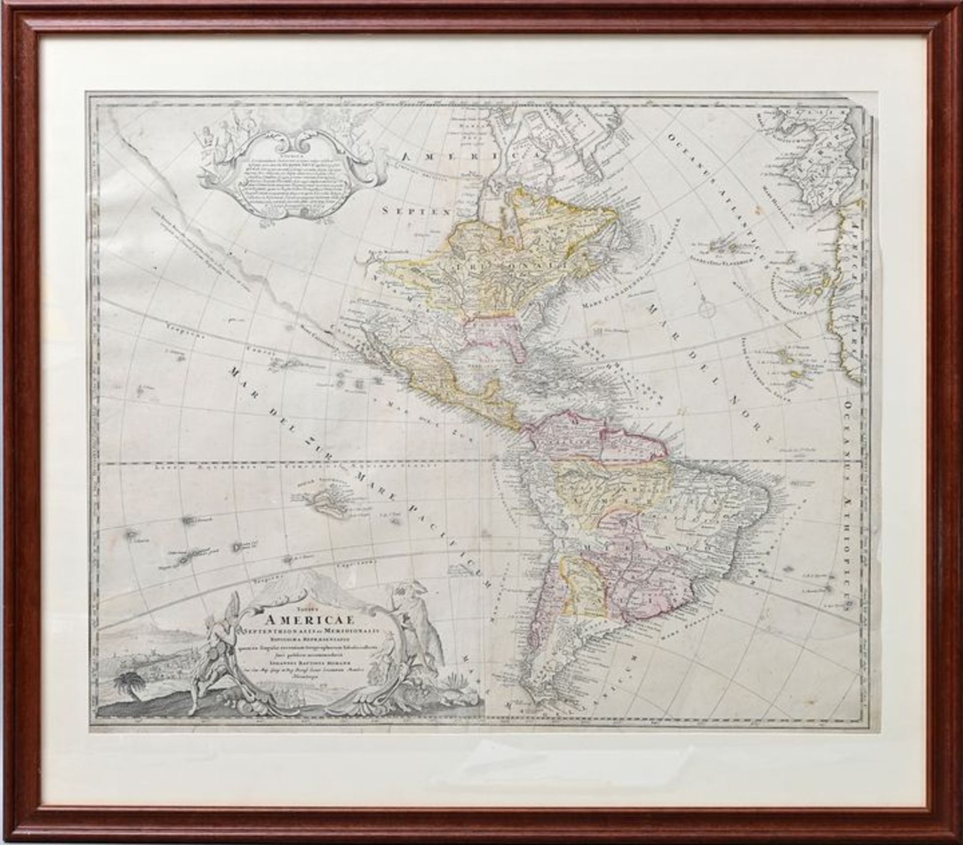 Homann, Landkarte Amerika / Homann, Map of America - Image 2 of 3