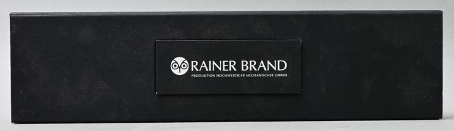 Herrenarmbanduhr, Rainer Brand, Edelstahl / Gold, ''Panama No. 0100'', Originalbox / ohne Papiere - Bild 6 aus 6