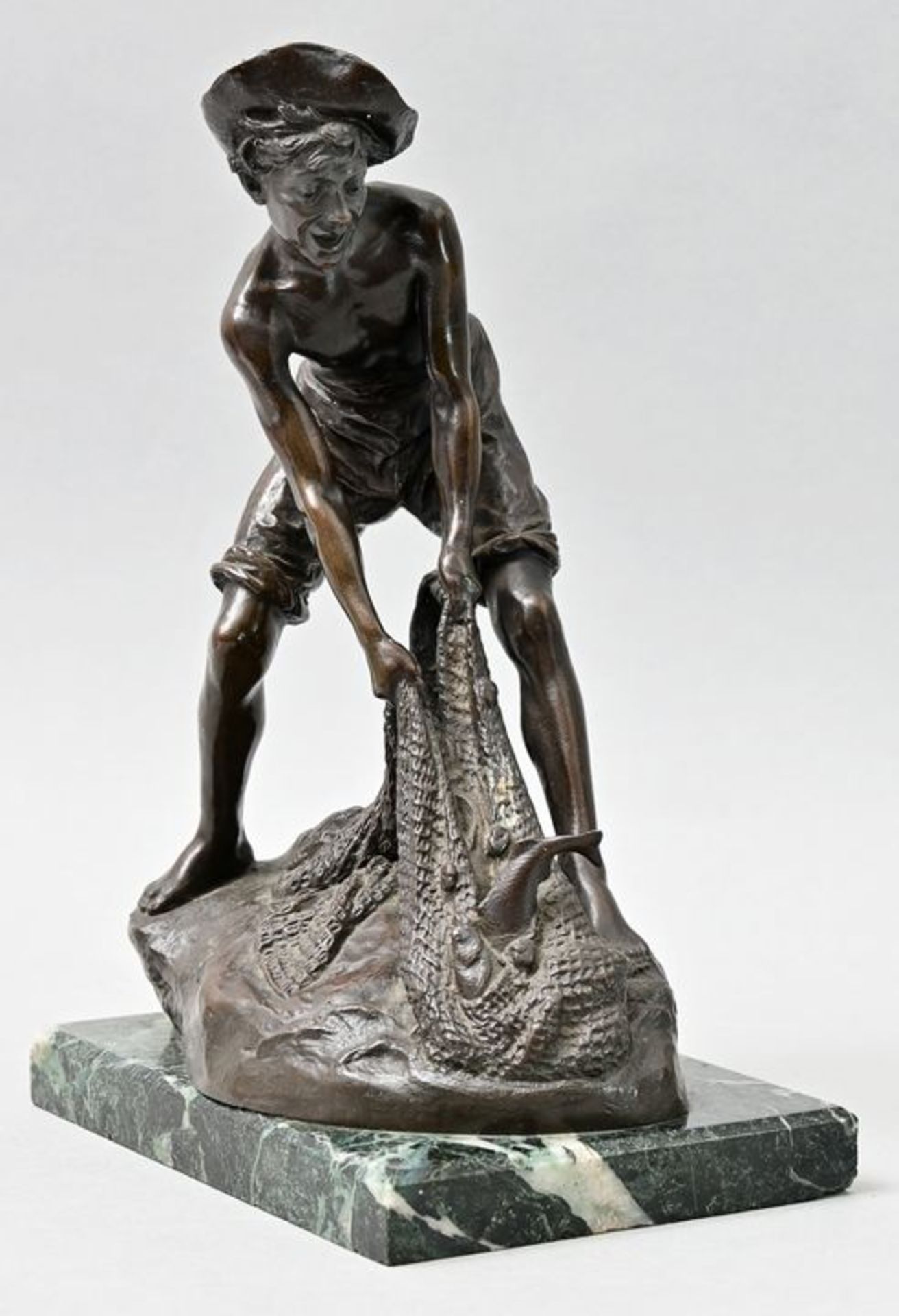 Bronze ''Fischer'', sign Drischler/ bronze