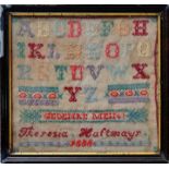 Stickbild, ABC, 1888 / Embroidery ABC 1888