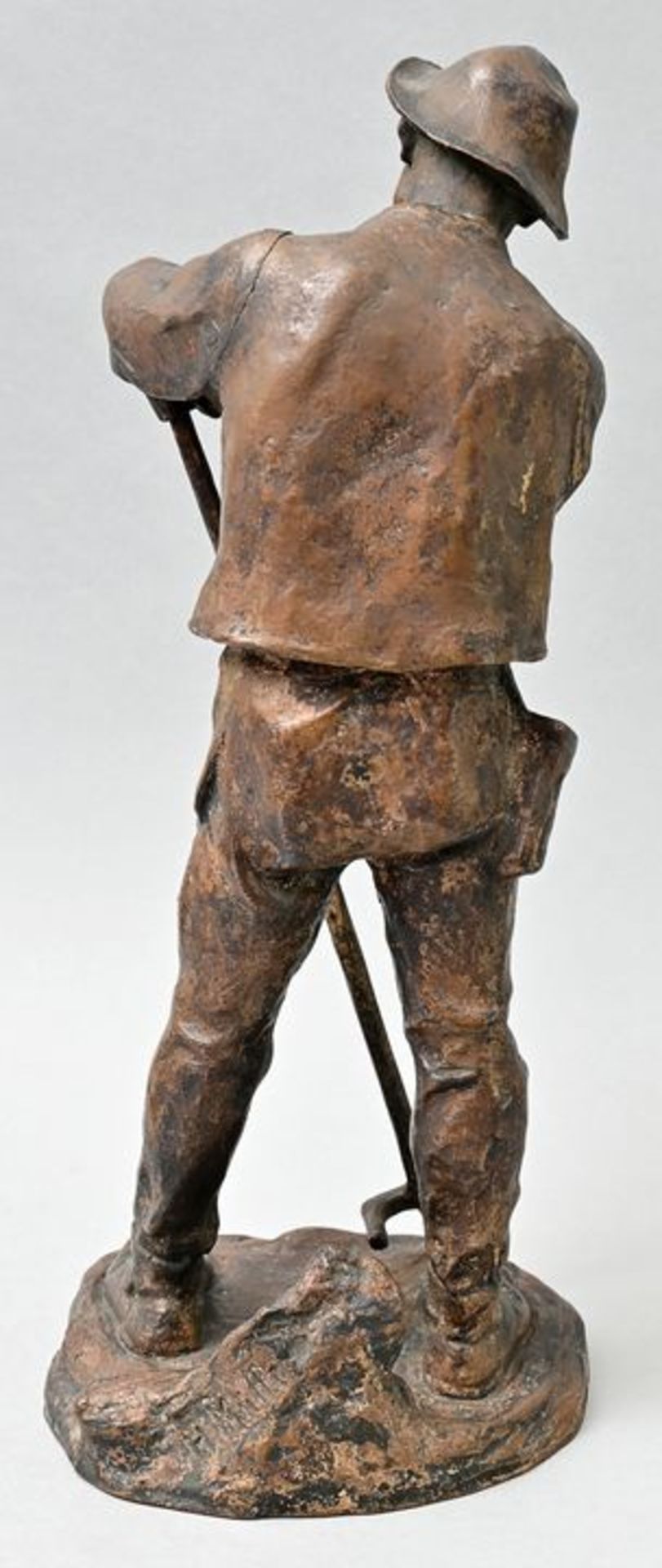 Müller, Hans, Bronze Schnitter mit Sense/ bronze - Image 3 of 7