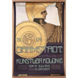 Plakat Darmstadt 1904 / Poster Darmstadt 1904