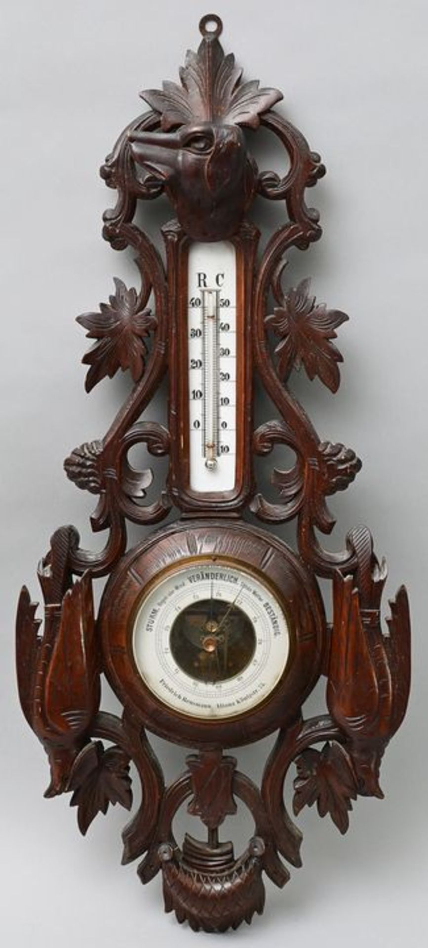 Barometer, Jagdmotiv / Barometer, Hunting decorum