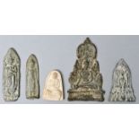 Fünf Amulette Thailand/ amulets/ charms