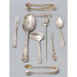 9 Teile Silber Zubehörbesteck/ cutlery items