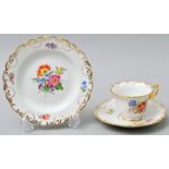 Gedeck Blume Bukett/ three items porcelain