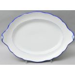 Platte, Meissen, blauer Rand/ plate