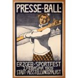 Plakat Sportfest 1909 / Poster sport event 1909