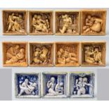 Schade, Siegfried: Serie von 11 Keramik-Wandreliefs/ ceramic reliefs
