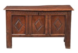 AN OAK COFFER