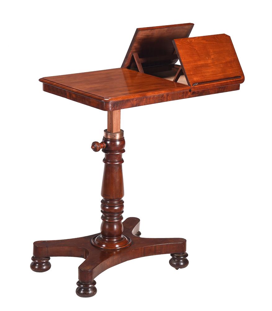 A MAHOGANY ADJUSTABLE READING TABLE - Image 4 of 4