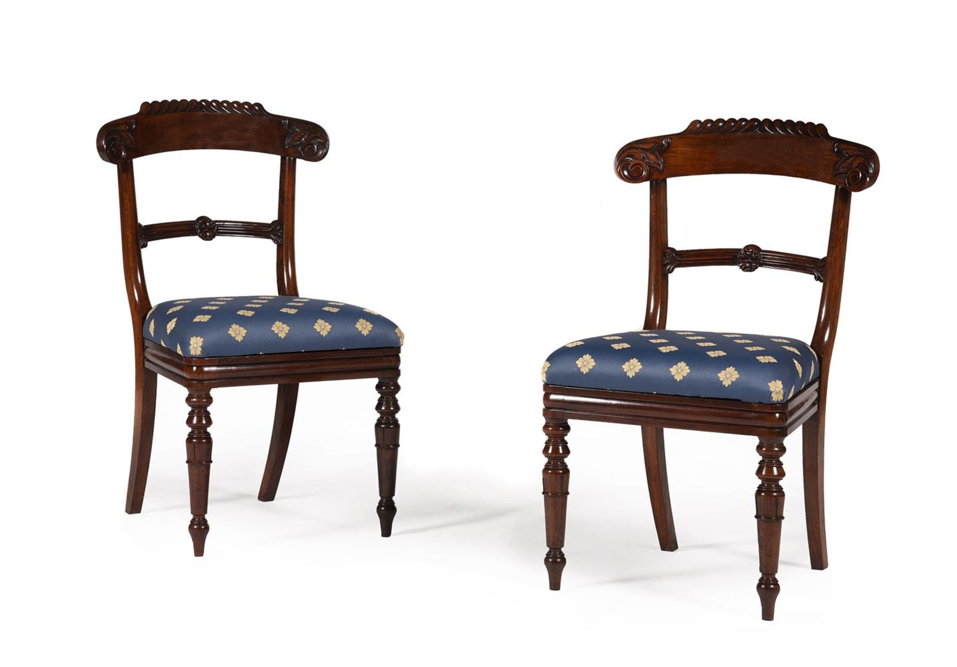 Y A SET OF TEN WILLIAM IV ROSEWOOD DINING CHAIRS, IN THE MANNER OF GILLOWS - Image 2 of 5