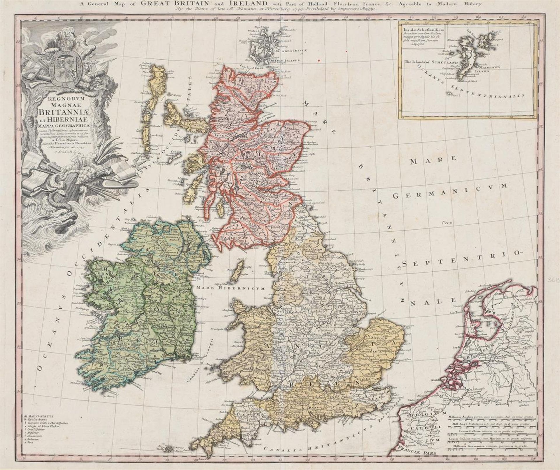 A GROUP OF THREE MAPS OF EUROPE INTEREST PUBLISHED BY HOMANN HEIRS, NUREMBURG - Bild 5 aus 7