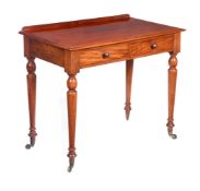A VICTORIAN WALNUT SIDE OR DRESSING TABLE