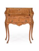 AN ITALIAN OLIVEWOOD AND PARQUETRY BUREAU
