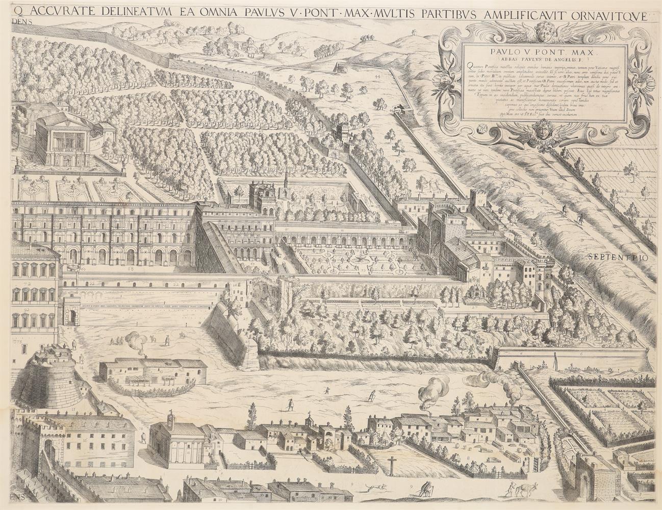 A TWO PART CITY PLAN OF ROME AFTER GIOVANNI MAGGI AND GIACOMO MASCARDI - Image 2 of 5
