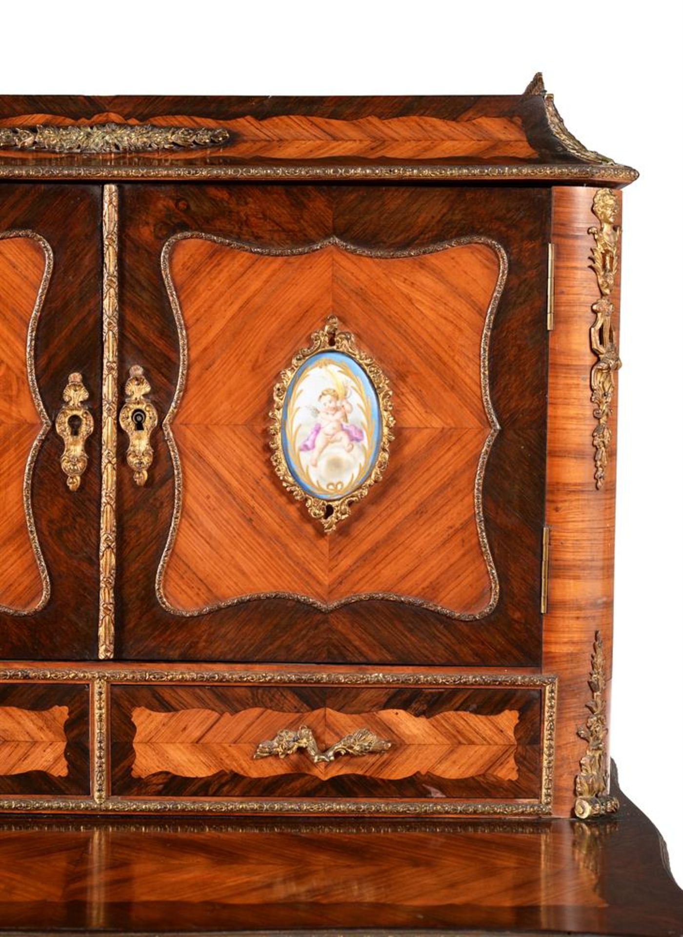 Y A NAPOLEON III KINGWOOD AND ROSEWOOD BONHEUR DU JOUR - Image 3 of 3