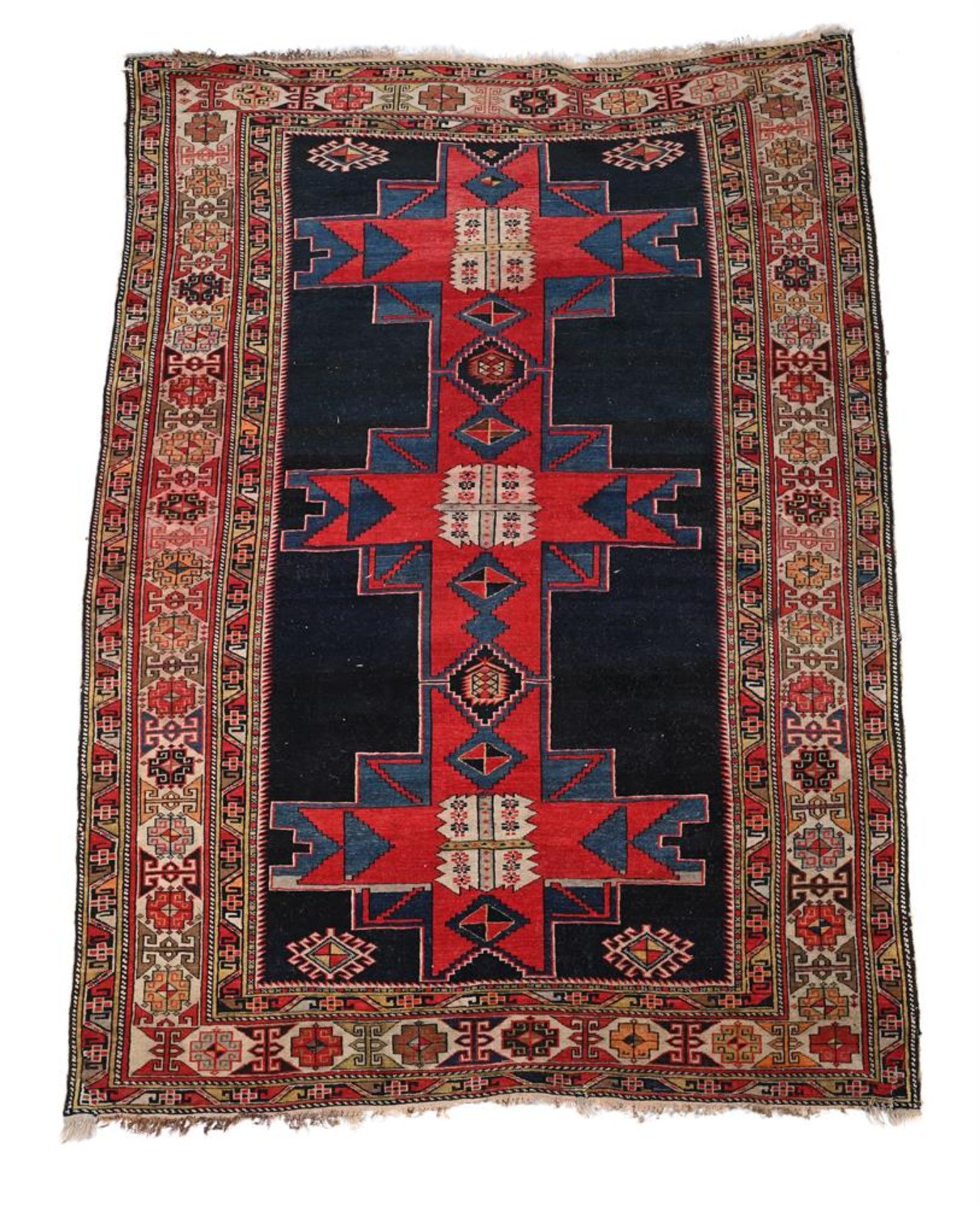 A CAUCASIAN STYLE PRAYER RUG - Bild 3 aus 5