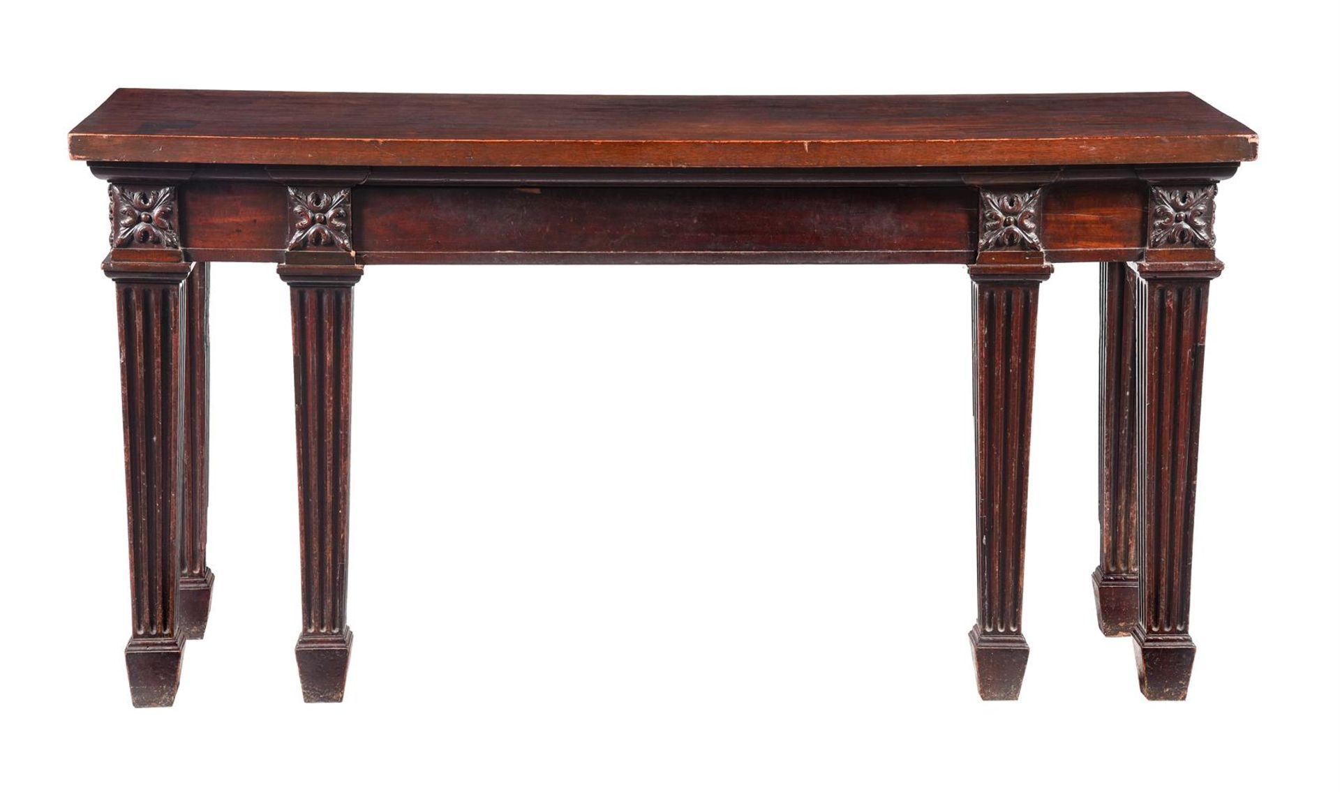 A GEORGE III MAHOGANY SERVING TABLE - Bild 2 aus 3