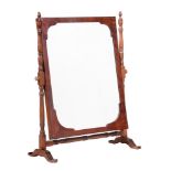 A REGENCY MAHOGANY DRESSING TABLE MIRROR