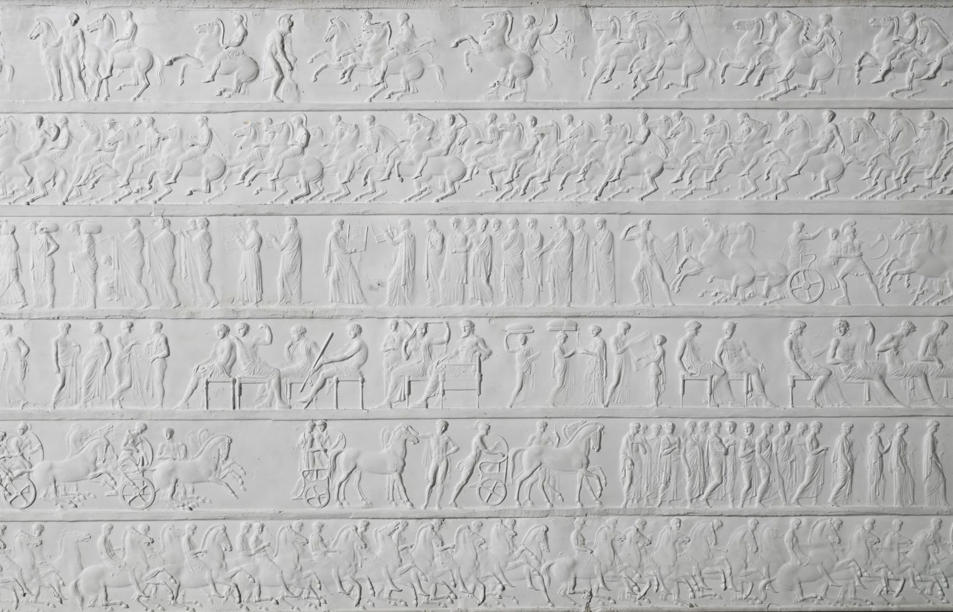 AFTER JOHN HENNING (ENGLISH 1771-1851), A PLASTER RELIEF CAST OF THE PARTHENON FRIEZE - Image 2 of 2