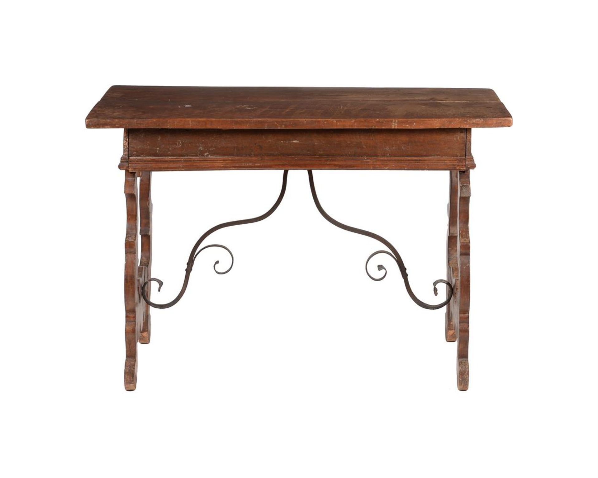 AN IBERIAN WALNUT WRITING TABLE