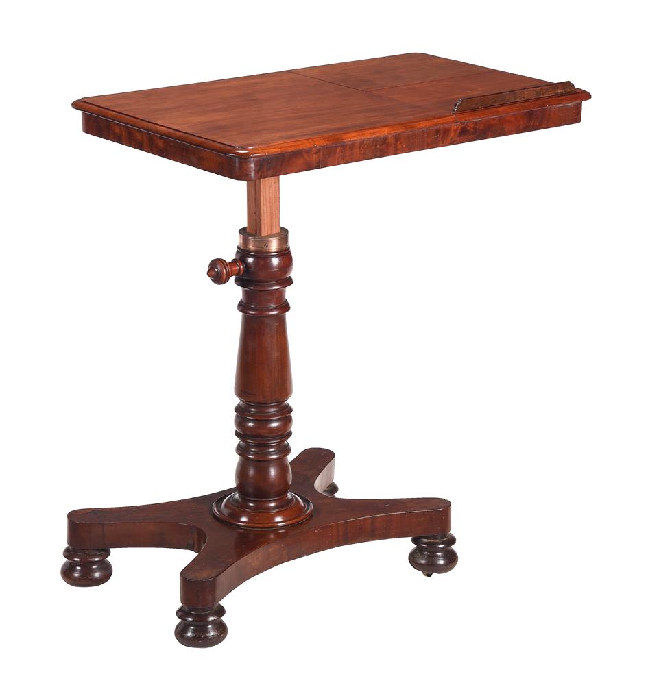 A MAHOGANY ADJUSTABLE READING TABLE - Image 2 of 4