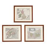 A GROUP OF THREE MAPS OF EUROPE INTEREST PUBLISHED BY HOMANN HEIRS, NUREMBURG