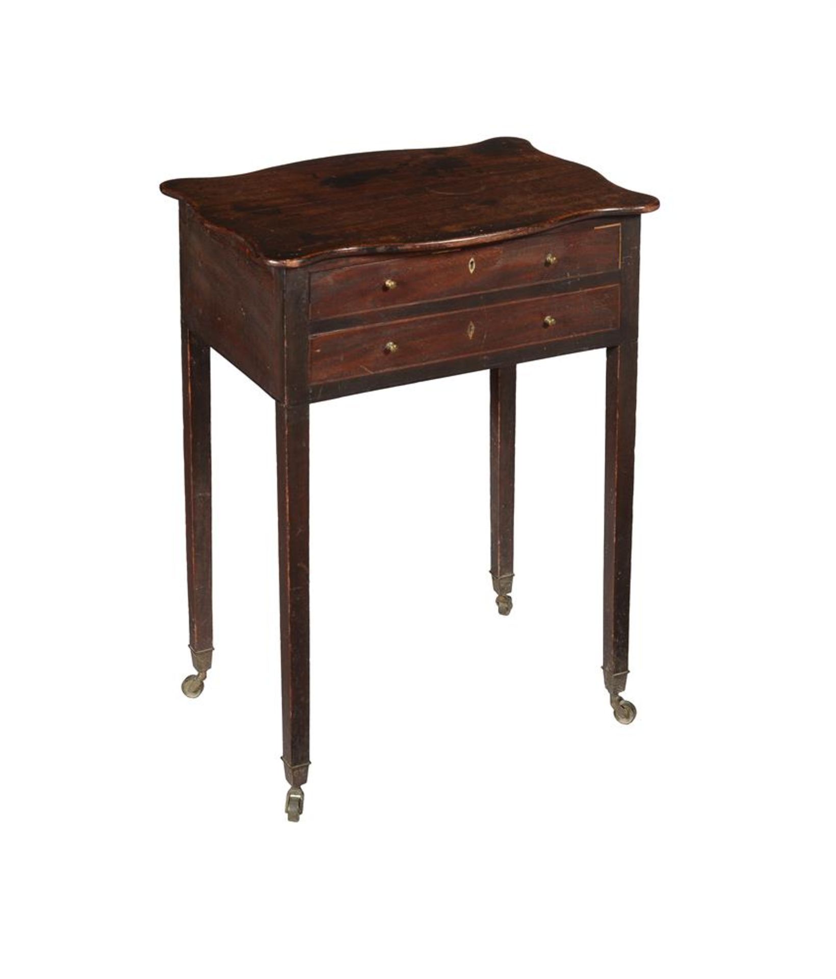 A MAHOGANY WORK OR SIDE TABLE - Bild 2 aus 2