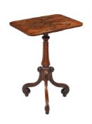 Y A WILLIAM IV ROSEWOOD TRIPOD OCCASIONAL TABLE