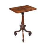 Y A WILLIAM IV ROSEWOOD TRIPOD OCCASIONAL TABLE