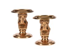 A PAIR OF POLISHED BRONZE TAZZAS, F. BARBEDIENNE