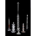 A COLLECTION OF SIX TABLE LAMPS IN ART DECO STYLE