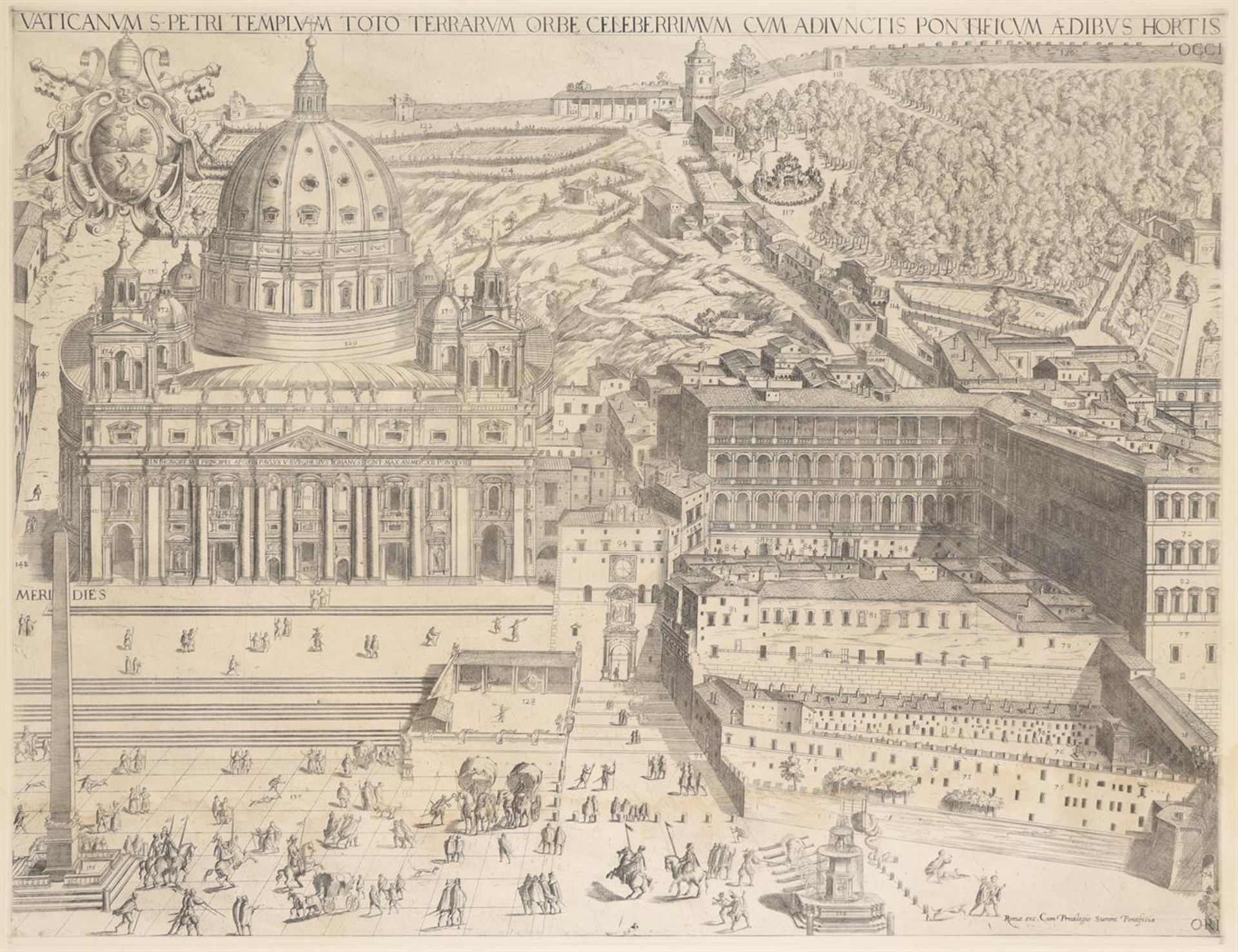 A TWO PART CITY PLAN OF ROME AFTER GIOVANNI MAGGI AND GIACOMO MASCARDI