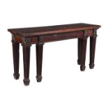 A GEORGE III MAHOGANY SERVING TABLE