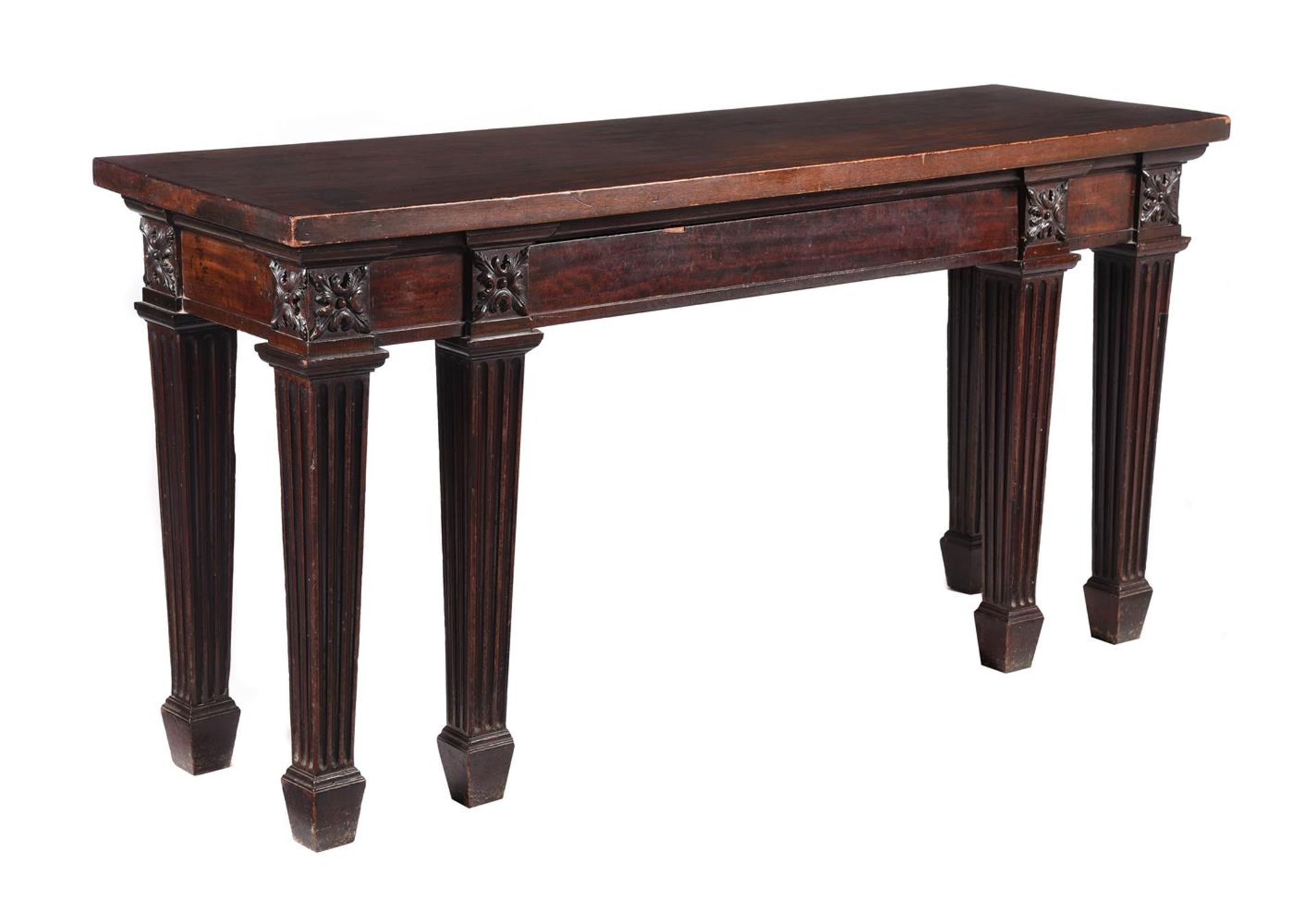 A GEORGE III MAHOGANY SERVING TABLE